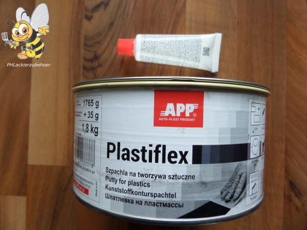 APP PLASTIFLEX Kunststoff-Konturspachtel inkl. Härter 1,8 Kg