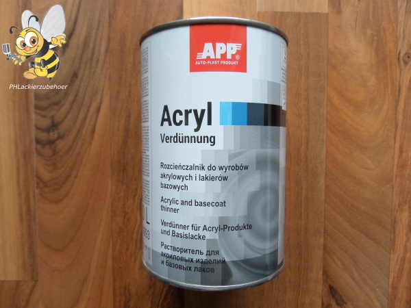 APP Acrylverdünnung  normal und Verdünnung für Basislack 1 Liter