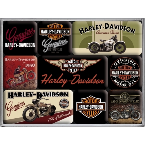Magnet-Set Harley - Davidson Bikes ( 9-tlg )