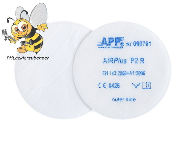 P2 R Flachstaubfilter für Halbmaske APP AIR Plus 8 Stück