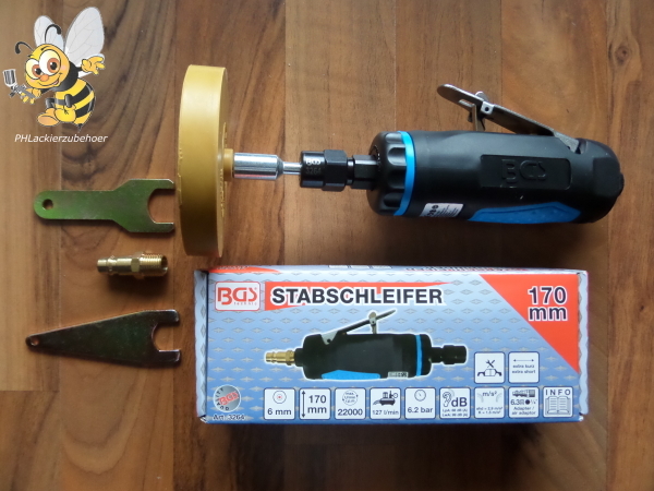 Stabschleifer 170mm + Folienradierer 90mm + Adapter