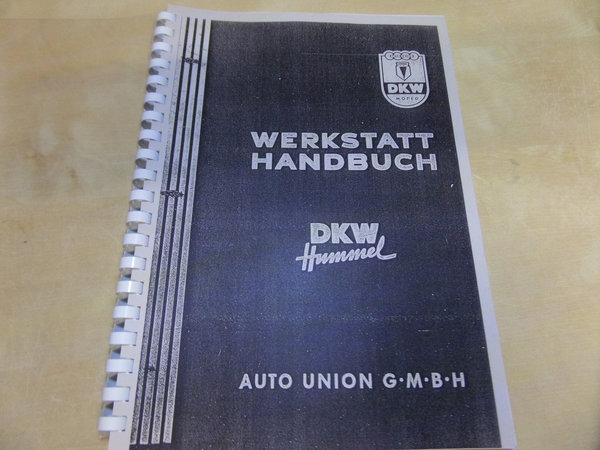 Reparaturbuch Restaurationshilfe Werkstatthandbuch DKW Hummel