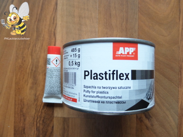 APP PLASTIFLEX Kunststoff - Konturspachtel inkl. Härter 0,5 Kg