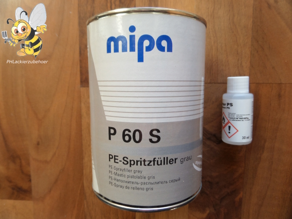 Mipa P 60 S PE-Spritzfüller Polyesterspachtel 1kg styrolreduziert 2K