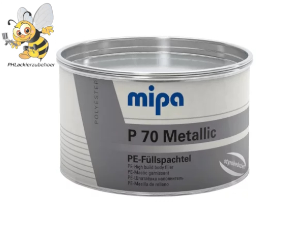 Mipa P 70 PE-Füllspachtel metallic styrolreduziert inkl. Härter 1kg